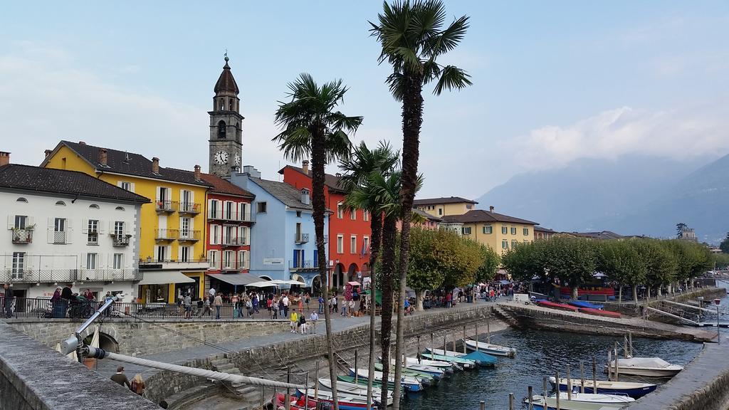 Locarno, Casa Pioda - Nahe Zentrum, Mit Balkon Und Parkplatz Kültér fotó